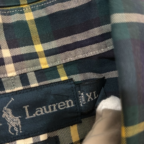 Ralph Lauren Classic Fit XL Button Down Navy Horse Long Sleeve Shirt - Picture 8 of 8